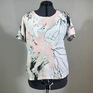 Chico's  Multi-color Short Sleeve T-Shirt